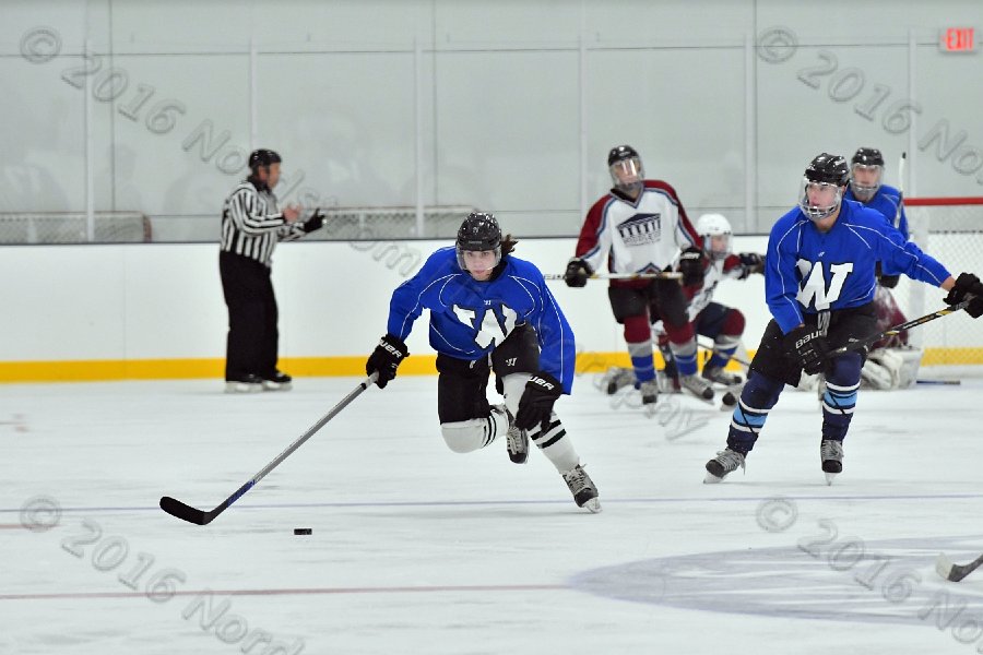 Wheaton College Men\'s Ice Hockey vs Middlesex Community College. - Photo By: KEITH NORDSTROM